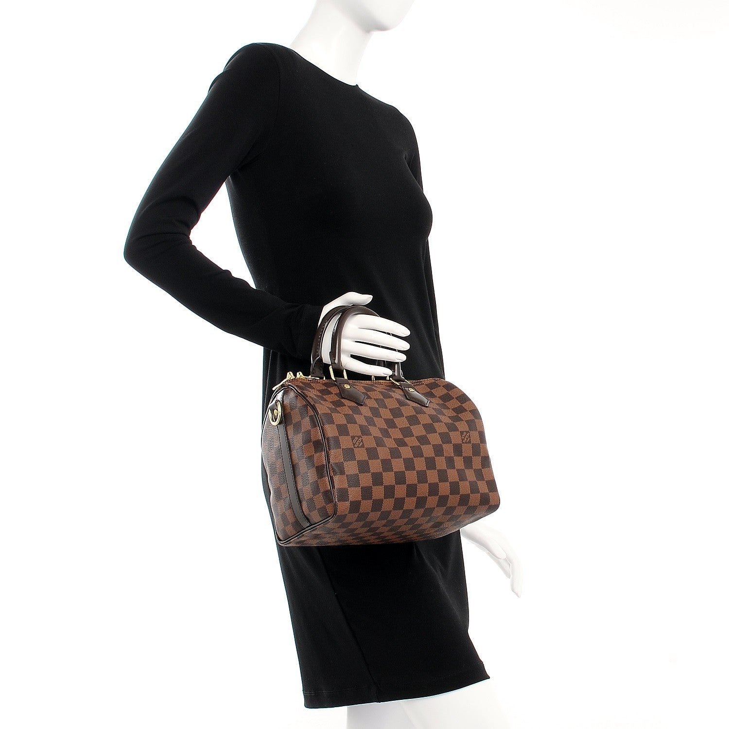 Louis Vuitton Damier Ebene Speedy Bandouliere 25 3 of 8