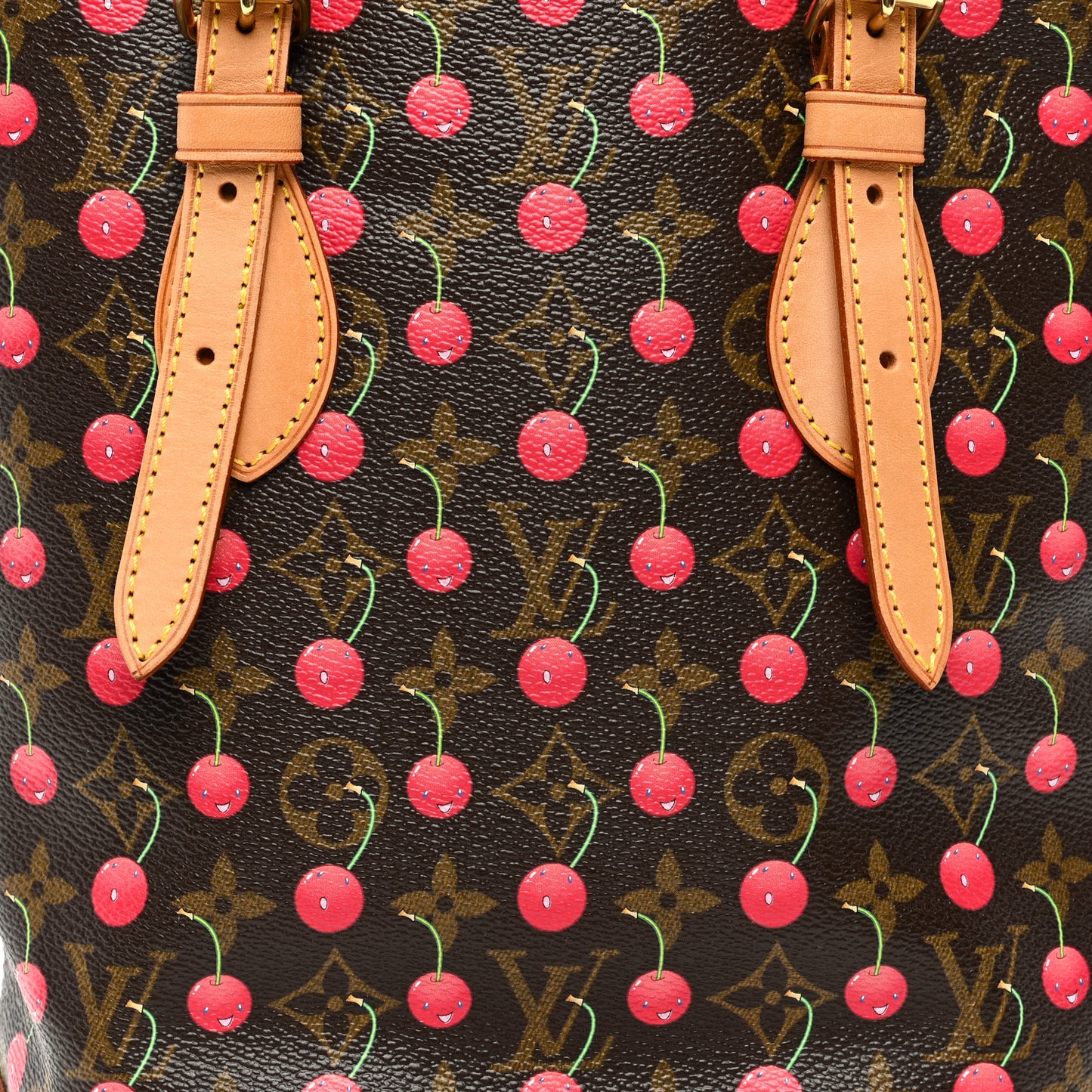 Monogram Cerises Bucket Bag