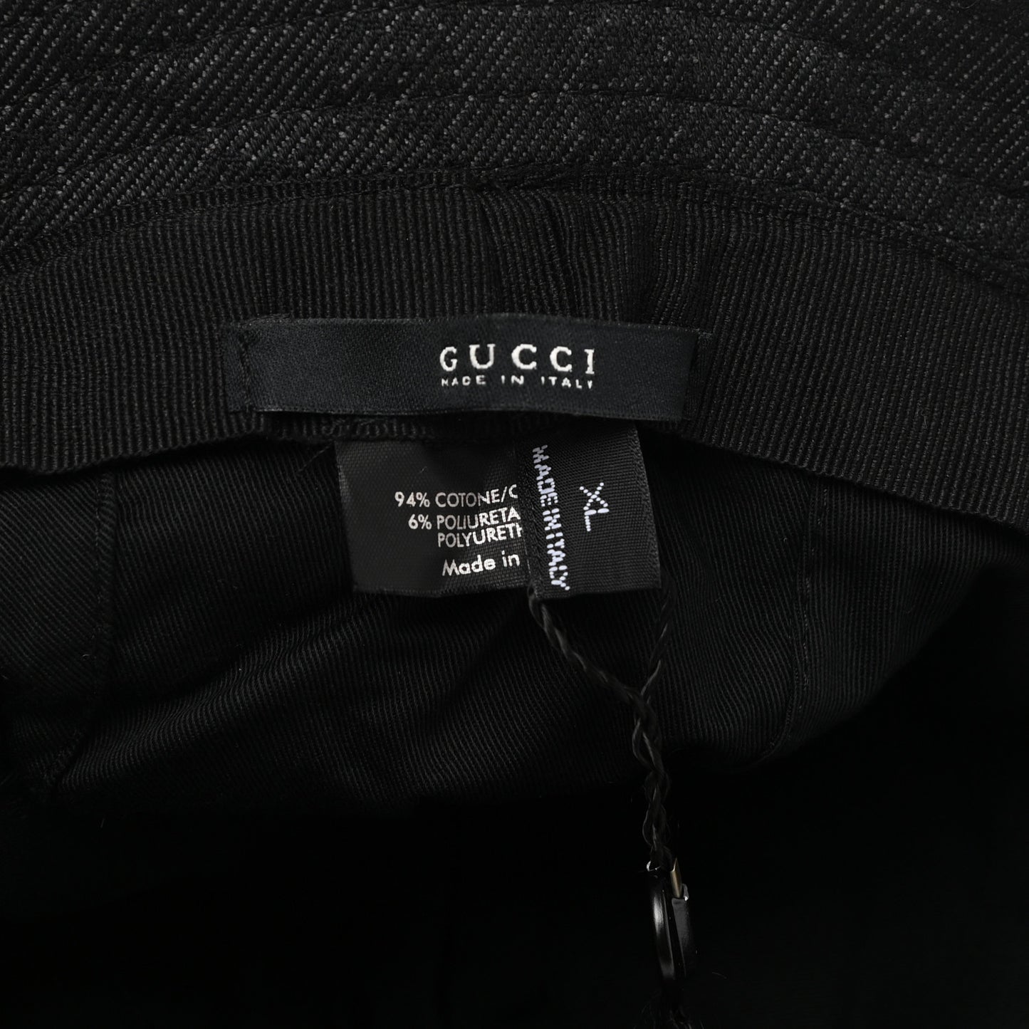 Monogram Bucket Hat XL Black