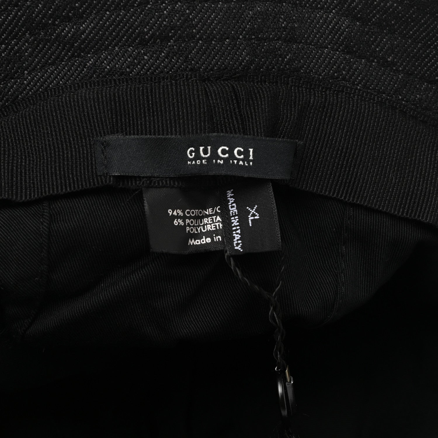 Gucci Monogram Bucket Hat XL Black 8 of 8