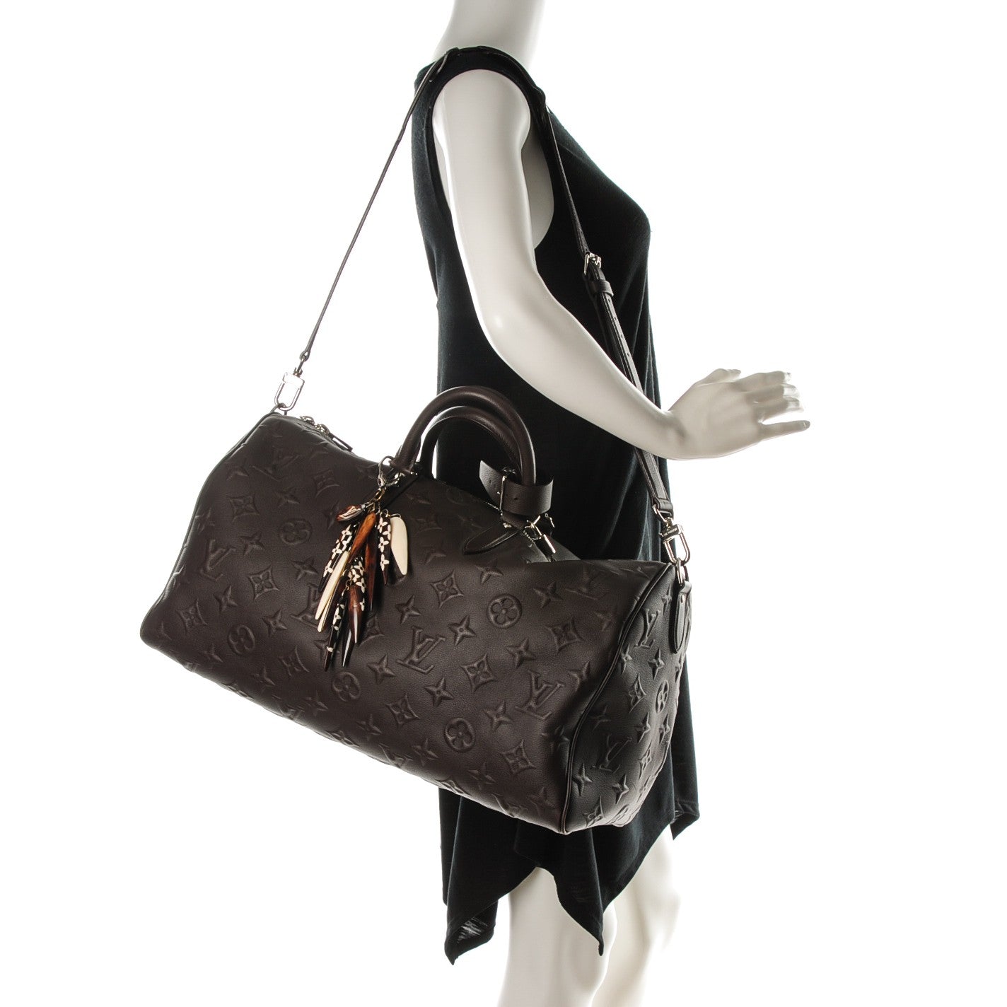 X EDUN Monogram Revelation Keepall 45 Bandouliere Brown