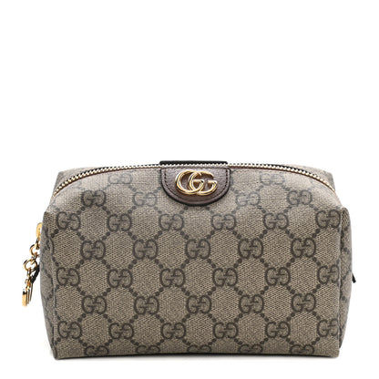 Gucci Soft GG Supreme Monogram Calfskin Medium Ophidia Cosmetic Case Beige Ebony New Acero 1 of 11