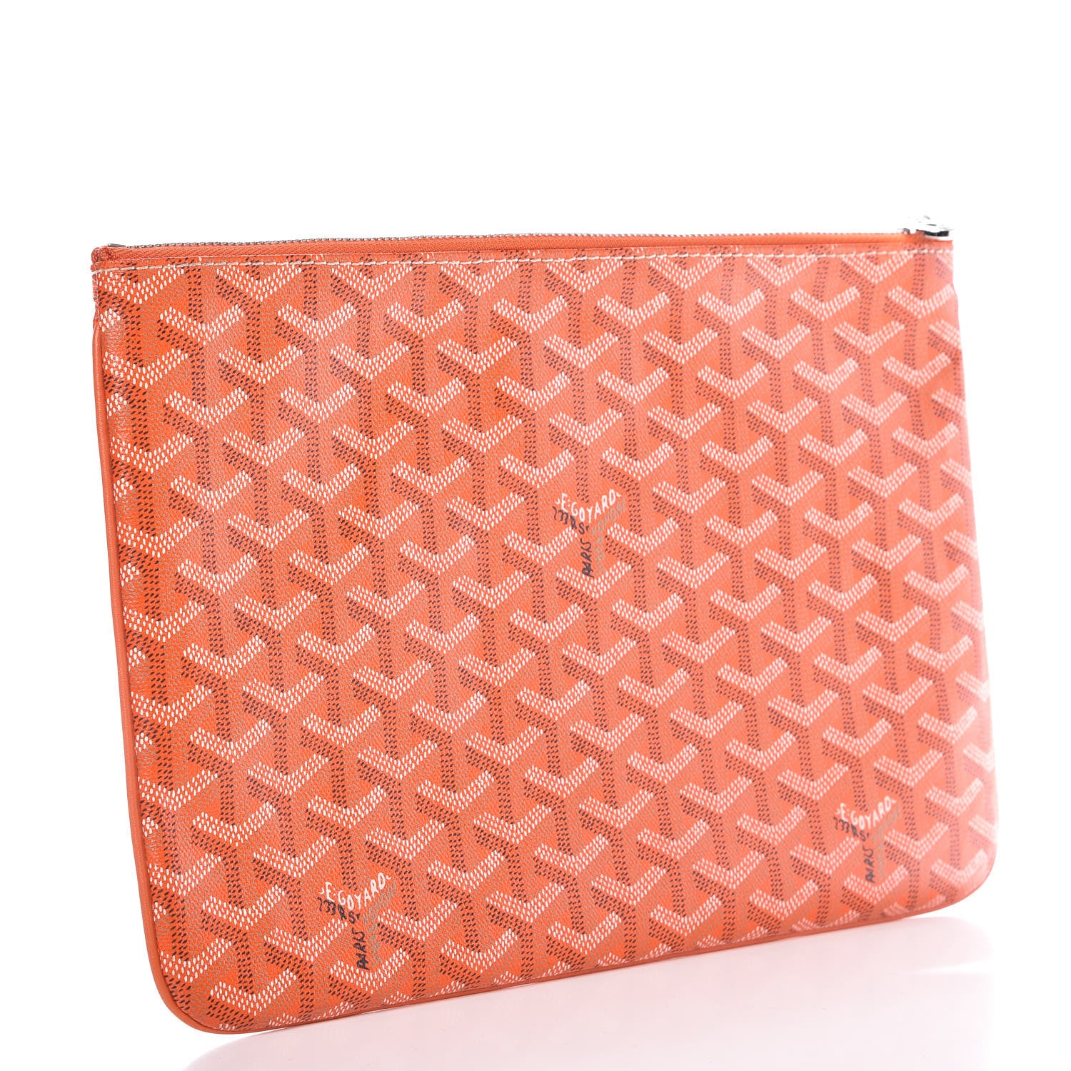 Goyard Goyardine Senat Pochette MM Orange 3 of 9