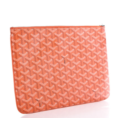 Goyard Goyardine Senat Pochette MM Orange 3 of 9