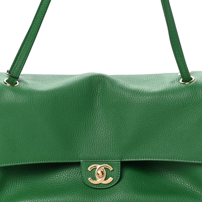 Chanel Grained Calfskin Small Souplissimo Maxi Flap Green 8 of 11