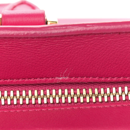 Saint Laurent Calfskin Small Monogram Cabas Fuchsia 13 of 16