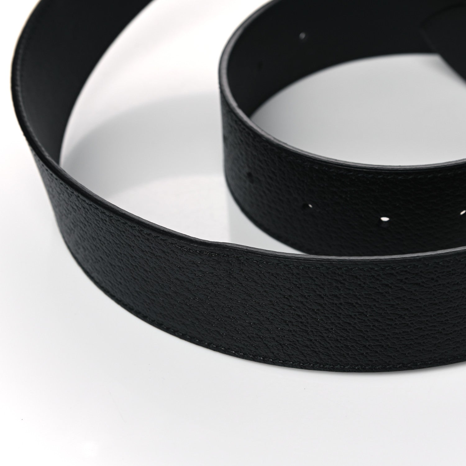 Gucci Textured Calfskin Double G 40mm Belt 100 40 Black 5 of 6