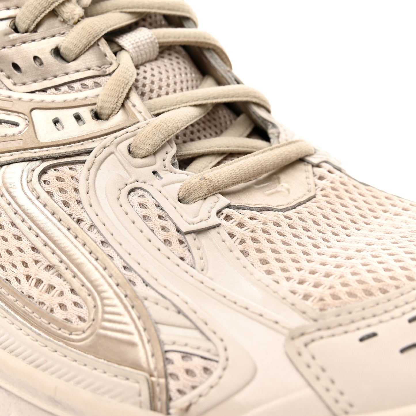 Rubber Mesh Mens Defender Sneakers 40 Monocolor Beige