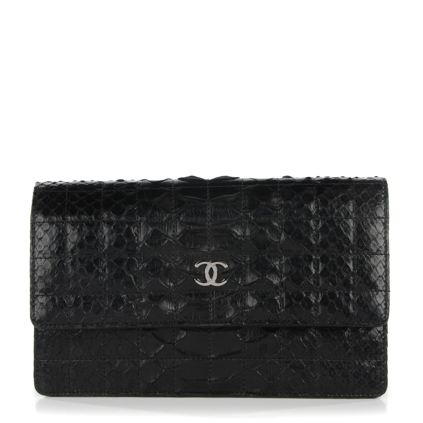 Python Quilted Wallet On Chain WOC Black