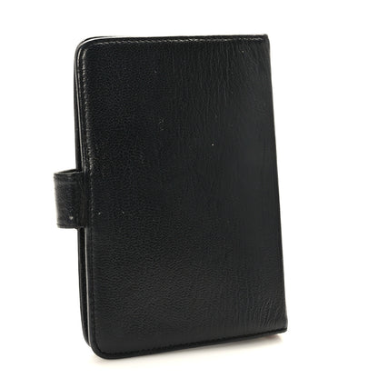 Chanel Goatskin Small Ring Agenda Planner Black 3 of 11