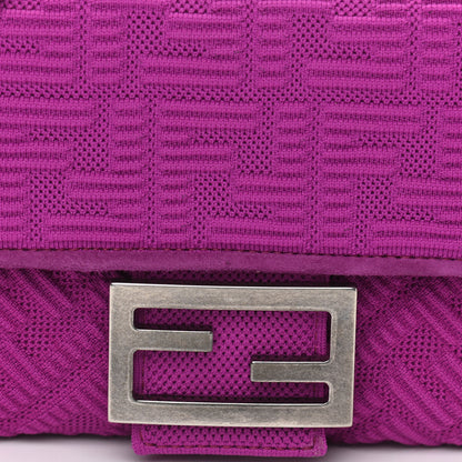 Fendi Technical Fabric FF Midi Chain Baguette Bouganville 8 of 10