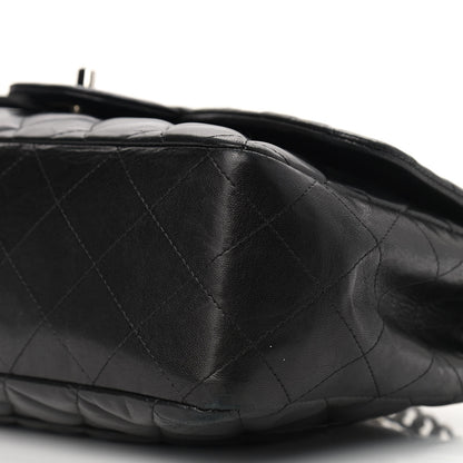 Chanel Lambskin Quilted Jumbo Flap Bijoux Chain Black 12 of 12
