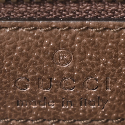 Gucci GG Supreme Monogram Textured Dollar Calfskin Web Medium Savoy Duffle Bag Beige Ebony New Acero 6 of 10