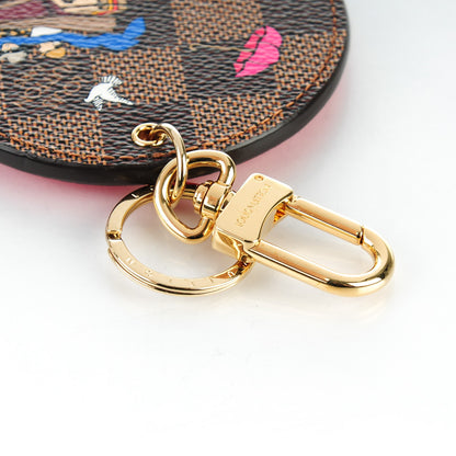 Louis Vuitton Damier Ebene 2015 Christmas Animation Bag Charm Key Ring 5 of 6