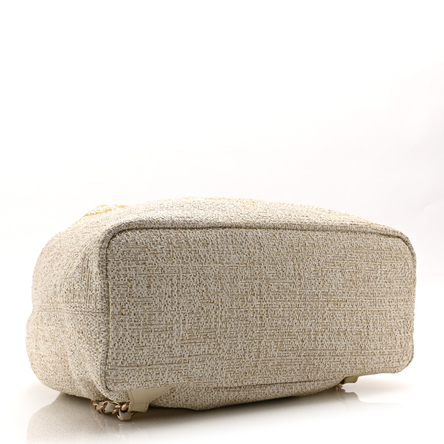 Chanel Canvas Large Deauville Backpack Light Beige 4 of 10