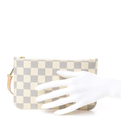 Louis Vuitton Damier Azur Neverfull PM Pochette 2 of 6