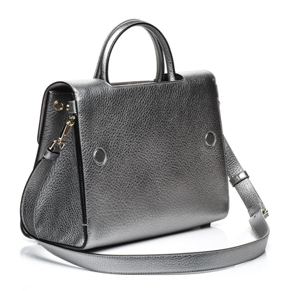 Christian Dior Metallic Grained Calfskin Medium Diorever Flap Silver 4 of 8
