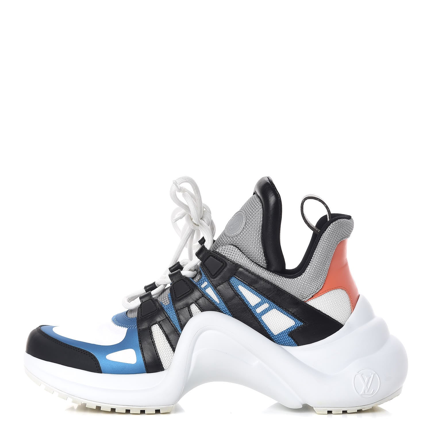 Louis Vuitton Calfskin Technical Nylon LV Archlight Sneakers 40 Blue Black Gris 1 of 16