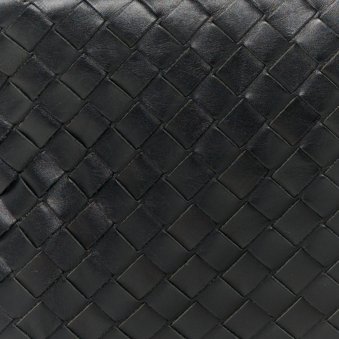 Nappa Intrecciato Travel Pouch Clutch Black