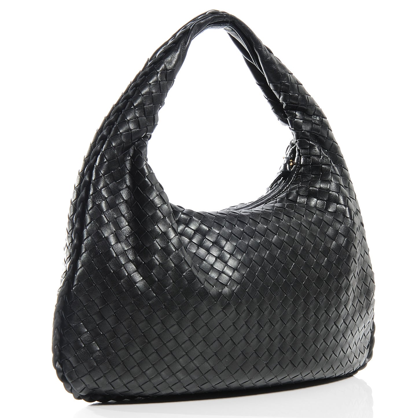 Woven Medium Veneta Hobo Nero
