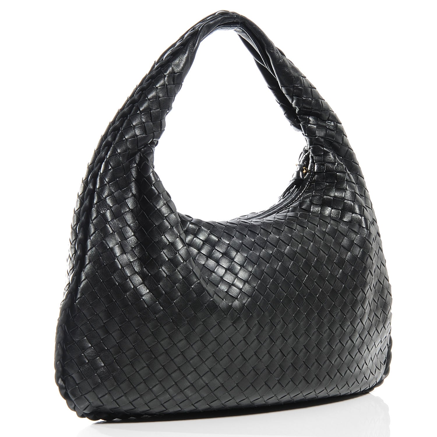 Bottega Veneta Woven Medium Veneta Hobo Nero 3 of 7