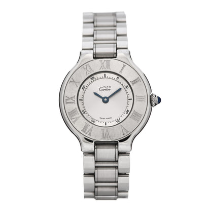 Cartier Stainless Steel 28mm Must De 21 Quartz Watch 1 of 6