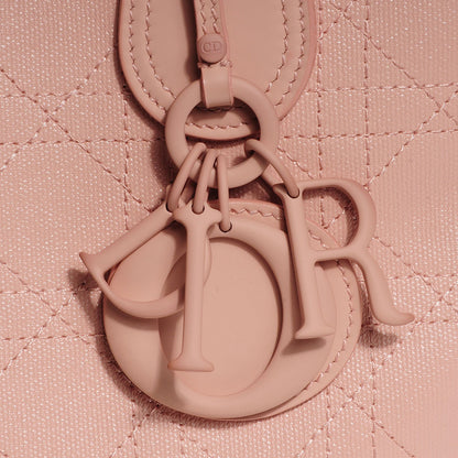 Christian Dior Coated Canvas Cannage Panarea Shopping Tote Rosato 8 of 8