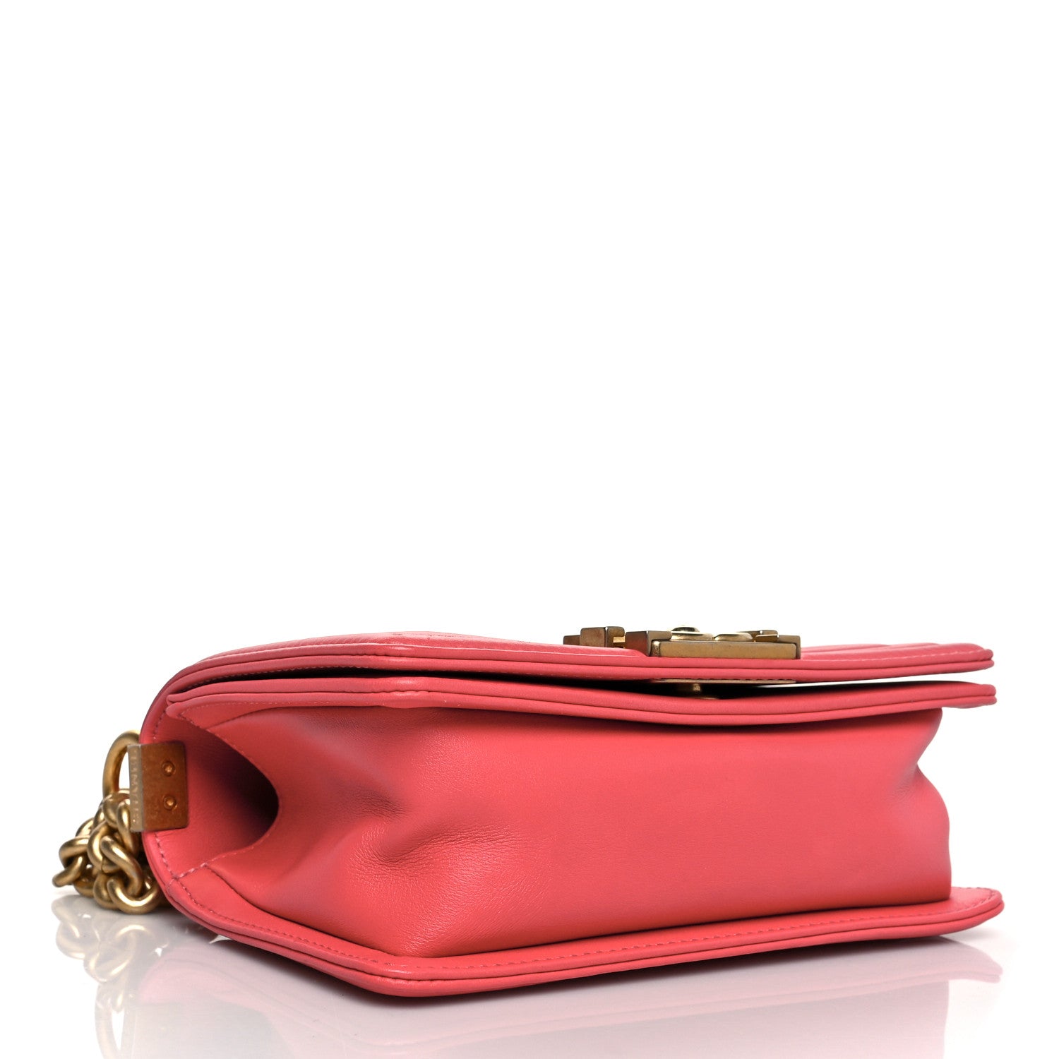 Chanel Calfskin Quilted Small Boy Flap Dark Pink 4 of 12
