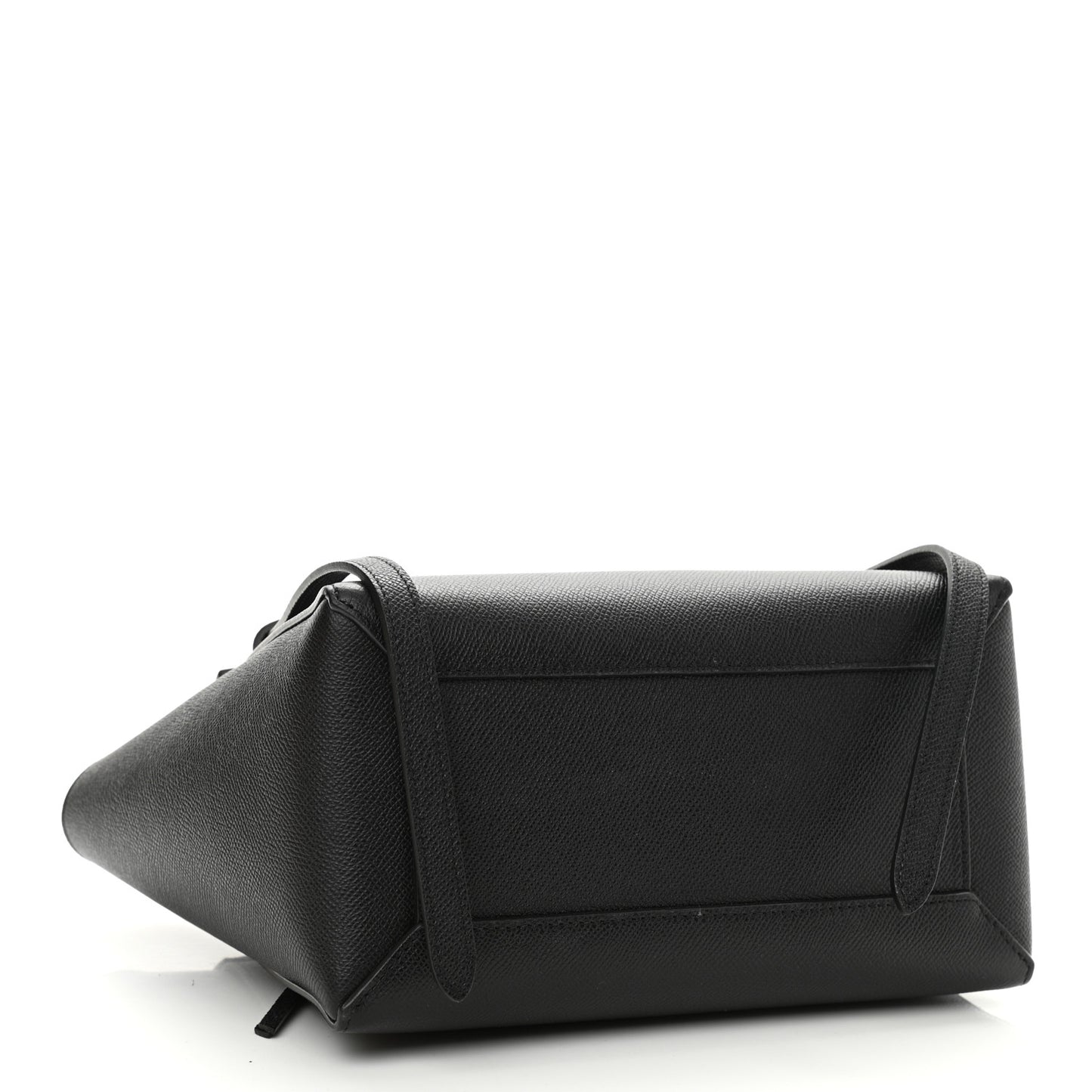 Grained Calfskin Micro Belt Bag Black