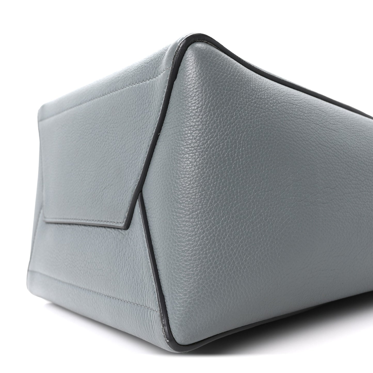 Soft Grained Calfskin Sangle Bucket Bag Storm
