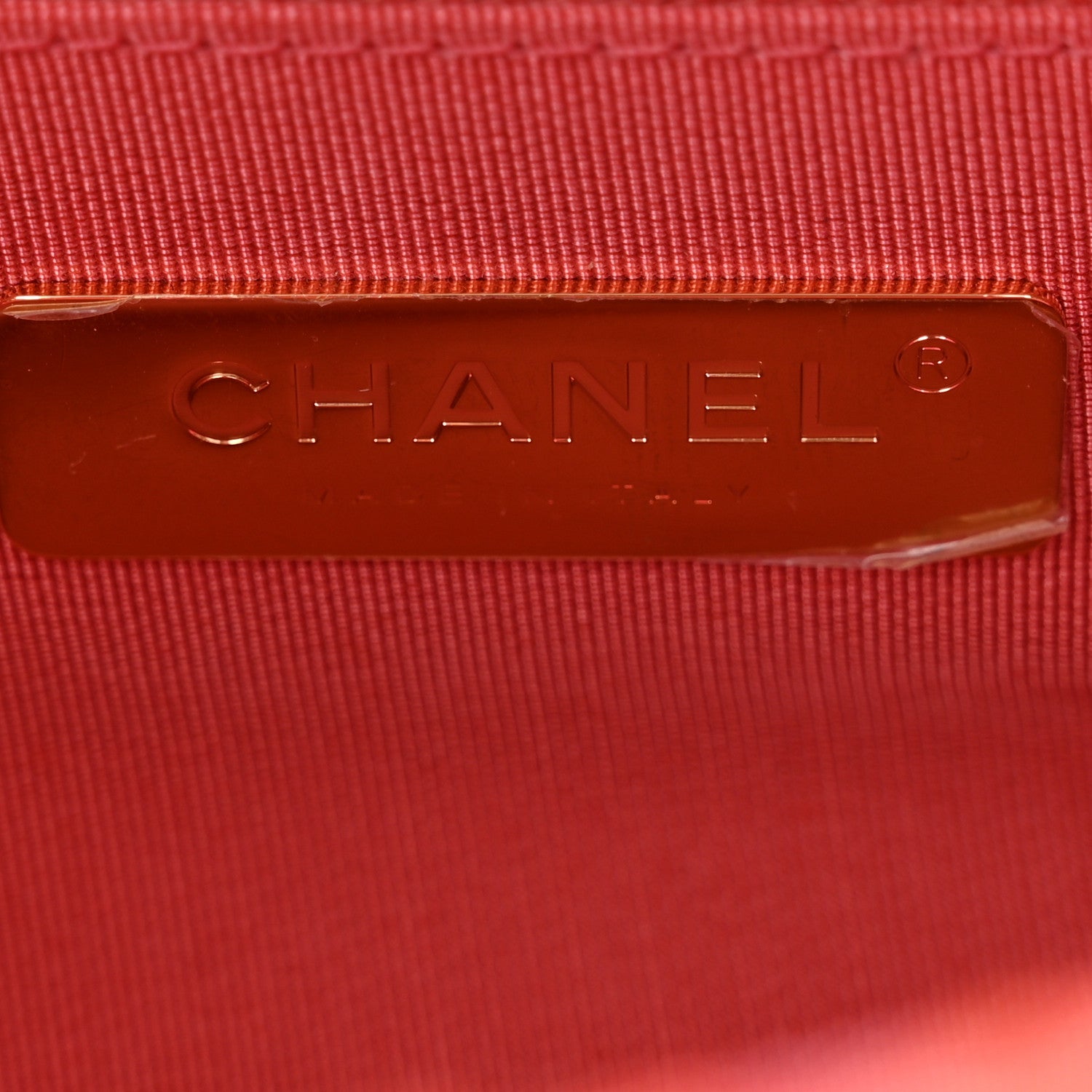 Chanel Tweed Quilted Large Chanel 19 Flap Coral Pink 6 of 10