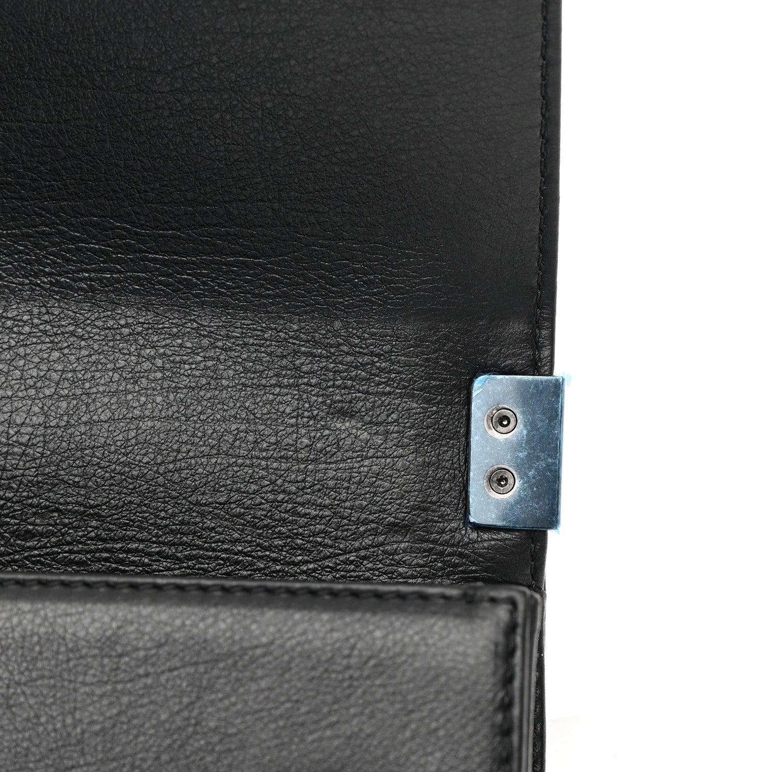 Chanel Galuchat Stingray Mini Boy Flap Black Silver 10 of 12