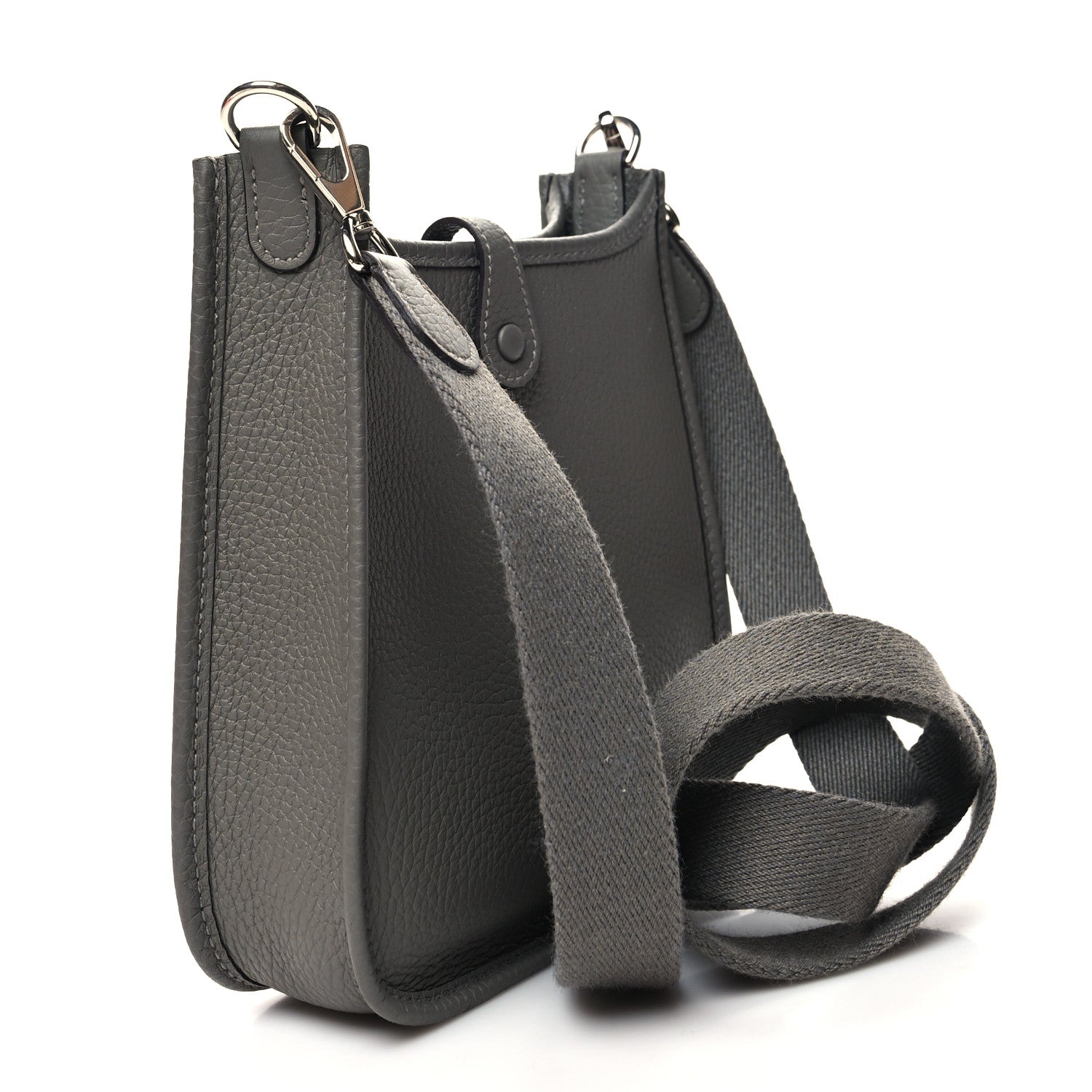 Hermes Taurillon Clemence Evelyne TPM Gris Meyer 3 of 11