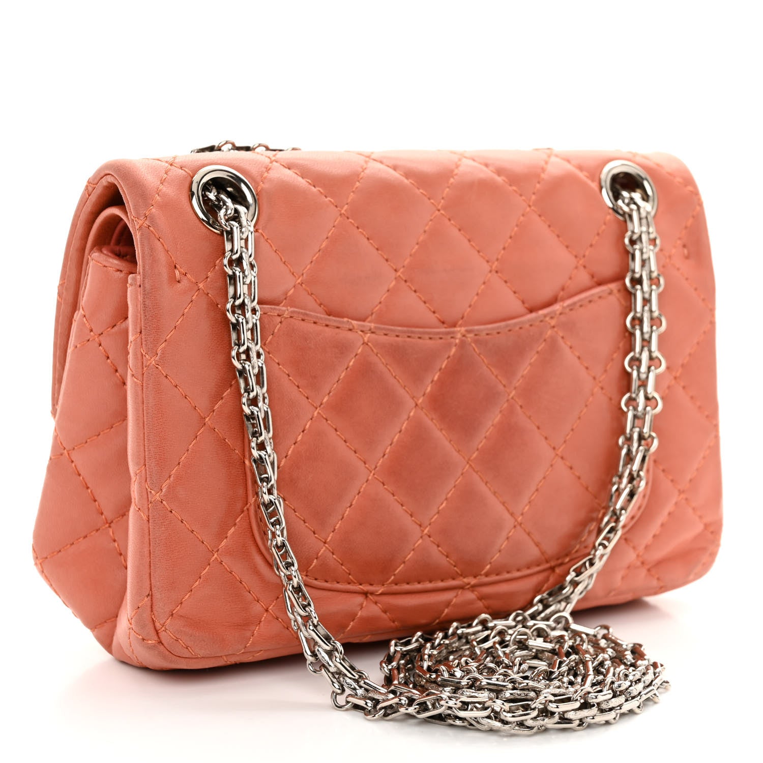 Chanel Lambskin Quilted 2.55 Reissue Mini Flap Pink 3 of 13