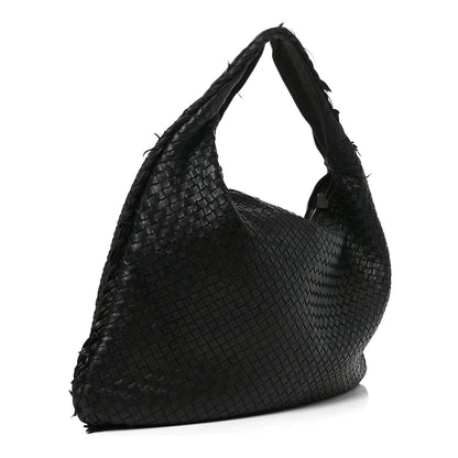 Bottega Veneta Nappa Intrecciato Fuzzy Maxi Veneta Hobo Black 3 of 11