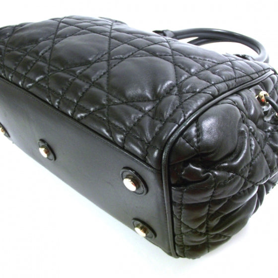 Christian Dior Lambskin Cannage 2 Dior Zip Top Satchel 5 of 10
