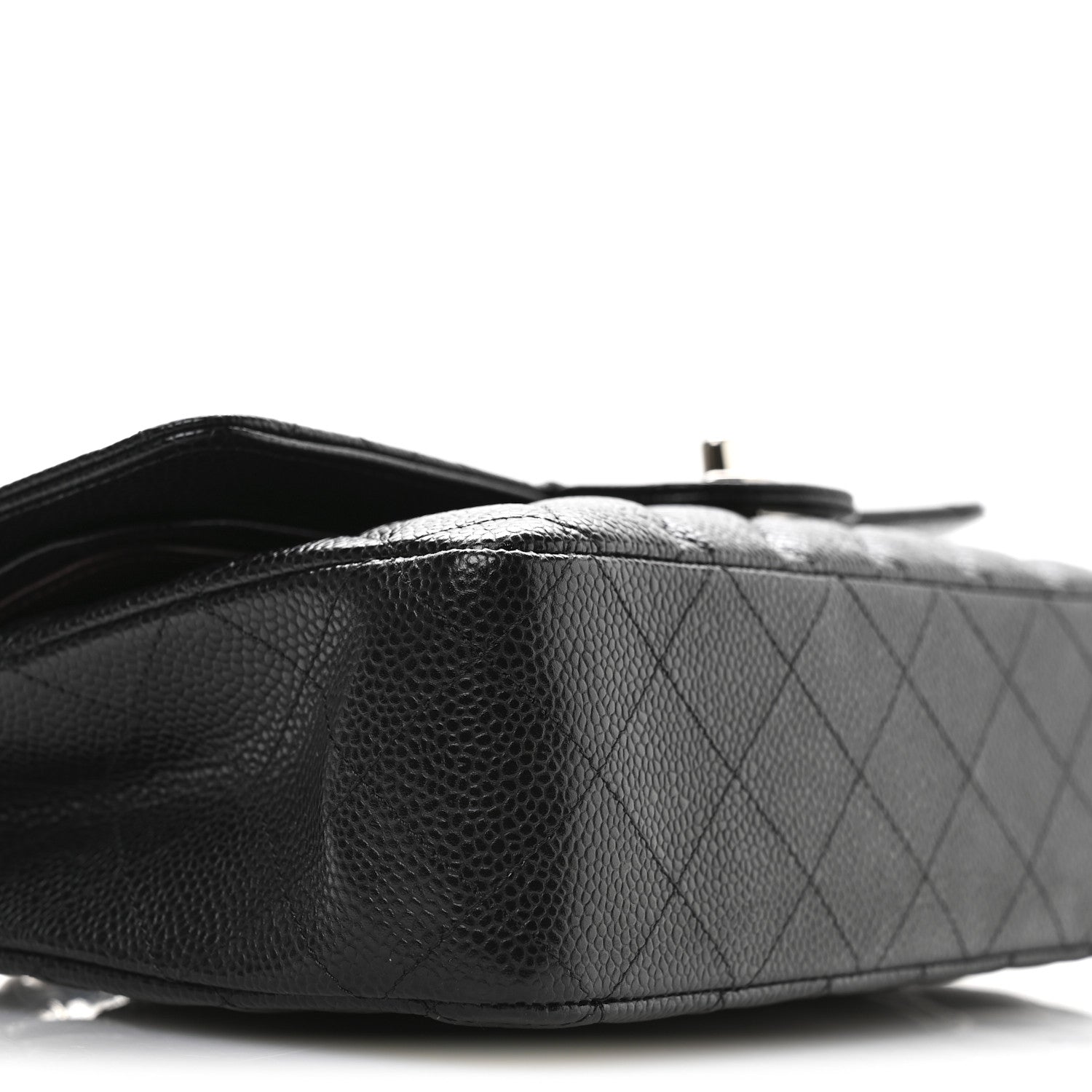 Chanel Caviar Quilted Medium Double Flap Black 9 of 10