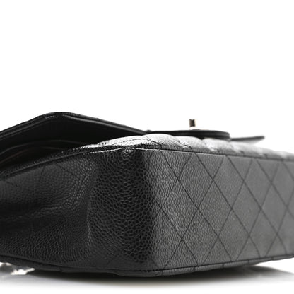Chanel Caviar Quilted Medium Double Flap Black 9 of 10