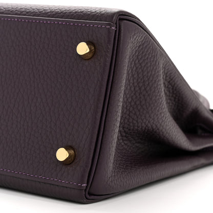 Hermes Togo Kelly Retourne 28 Raisin 10 of 12