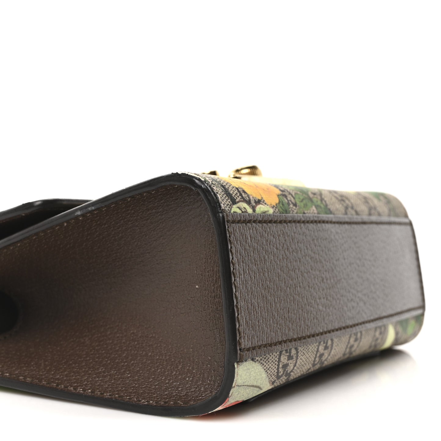 GG Supreme Monogram Tian Small Padlock Shoulder Bag Beige Multicolor New Acero