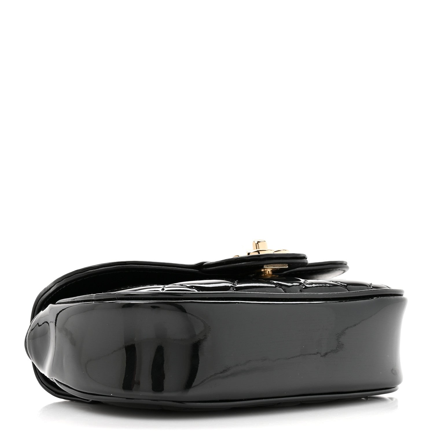 Chanel Patent Calfskin Quilted Mini Flap Black 4 of 11