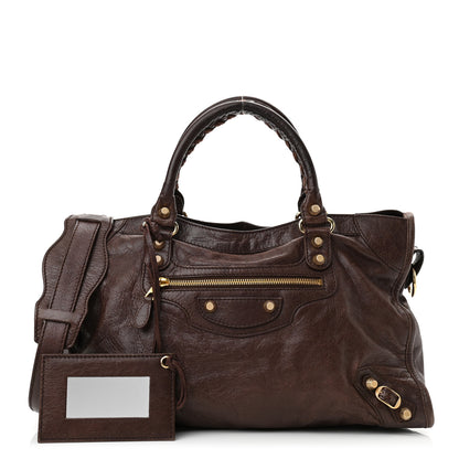 Balenciaga Agneau Giant 12 Gold Hardware City Cigare Fonce 1 of 10
