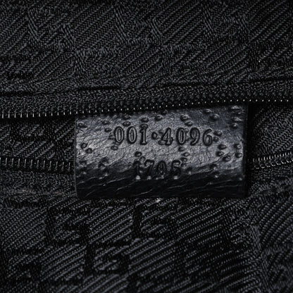 Gucci Calfskin Bamboo Handle Jackie O Hobo Black 7 of 9