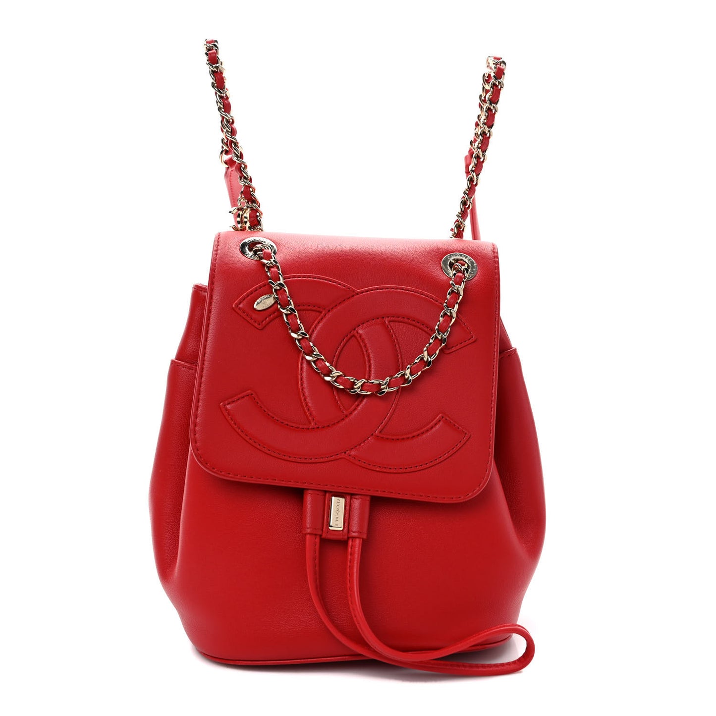 Lambskin CC Mania Backpack Red