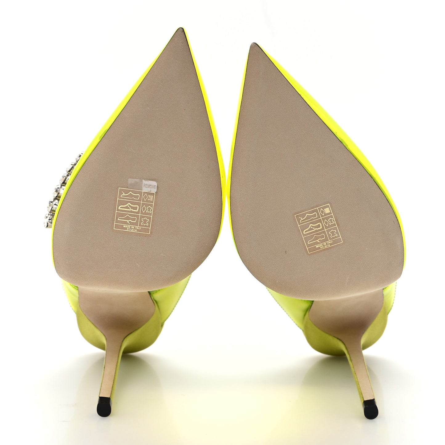 Plexi Crystal Bing 100 Pumps 39 Neon Yellow