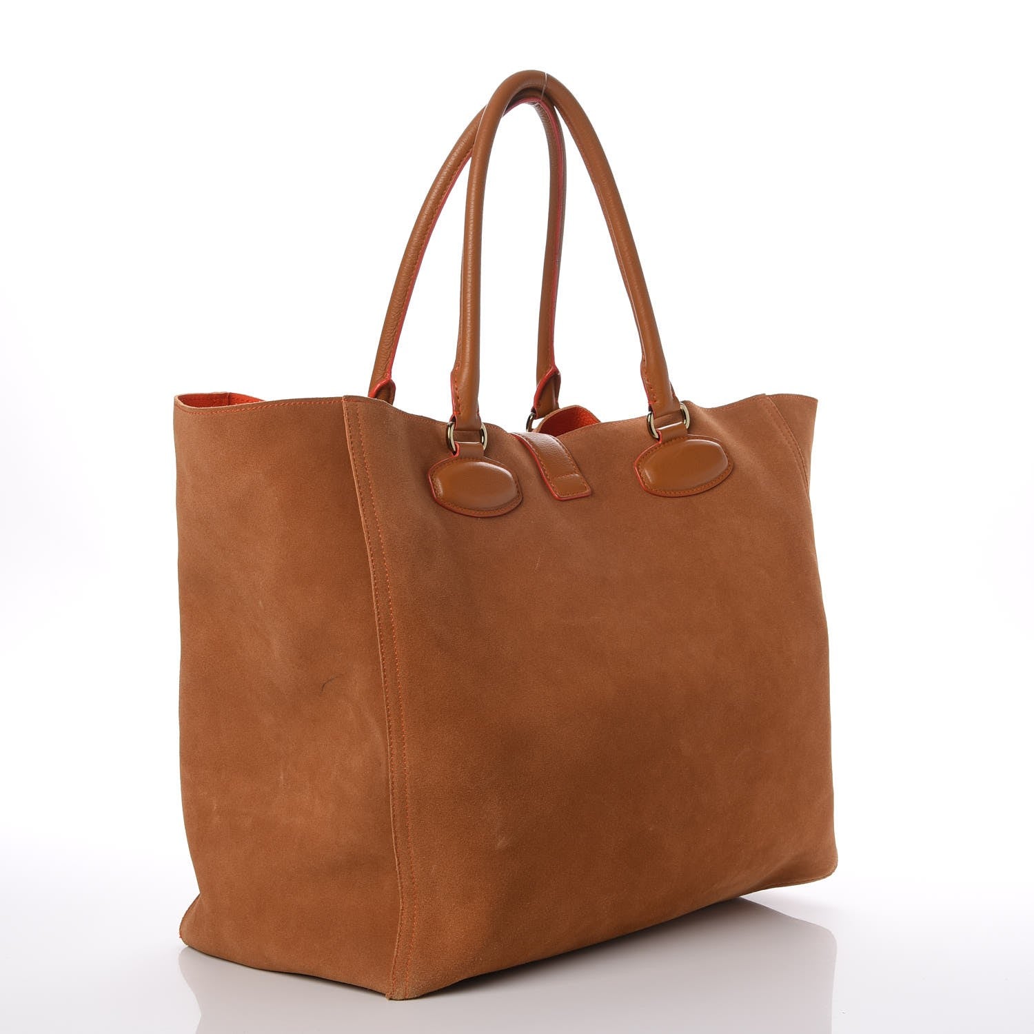 Loewe Suede Lined Tote Tan 3 of 17