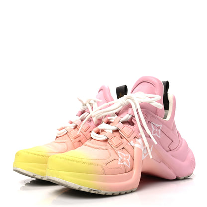 Louis Vuitton Calfskin LV Archlight Sneakers 37 Pink 3 of 8
