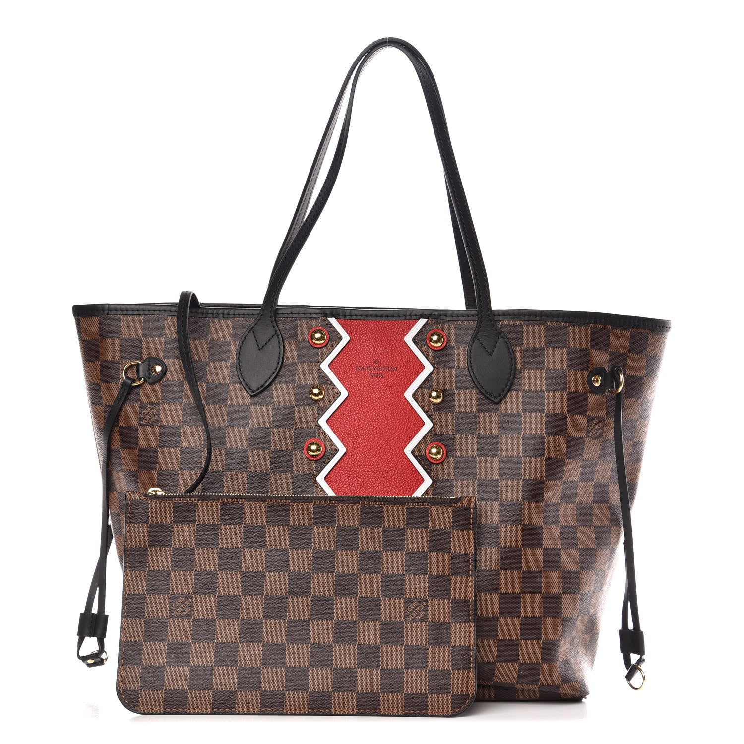 Louis Vuitton Damier Ebene Karakoram Neverfull MM 1 of 9