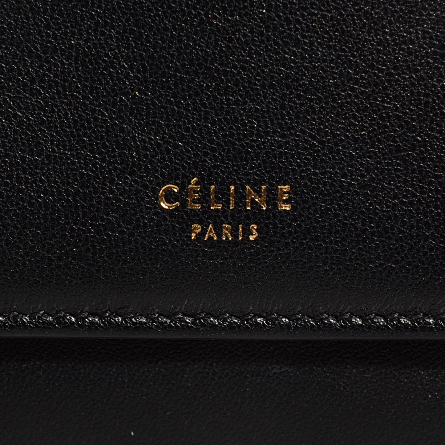 Smooth Calfskin Large Flap Wallet Black