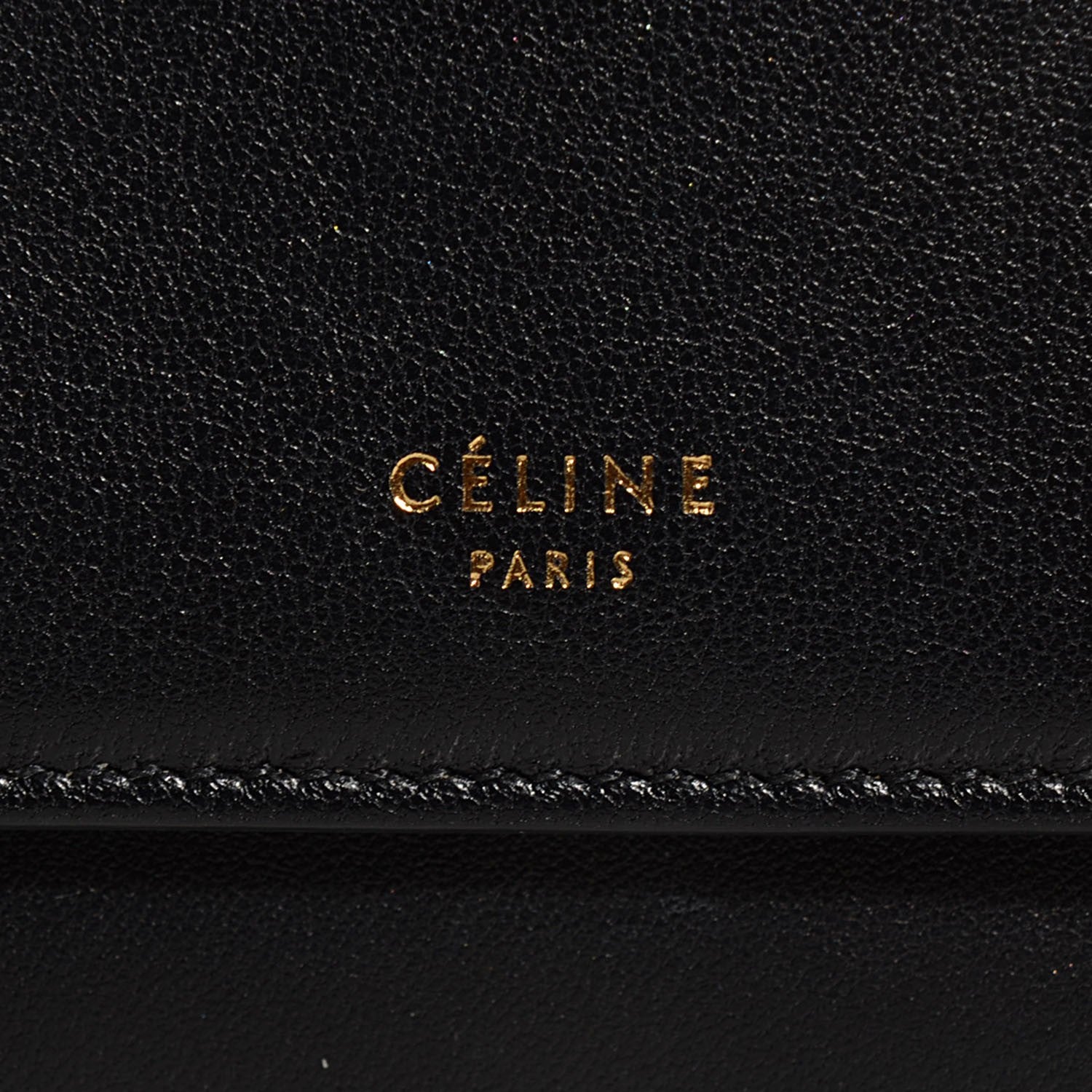 Celine Smooth Calfskin Large Flap Wallet Black 8 of 8